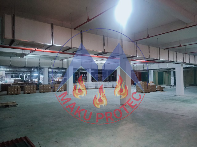 Tấm chống cháy Maku cho dự án nhà máy xí nghiệp mây tre Ngọc Sơn