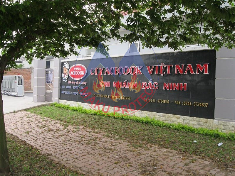 Cung cấp tấm chống cháy cho nhà máy ACECOOK Bắc Ninh