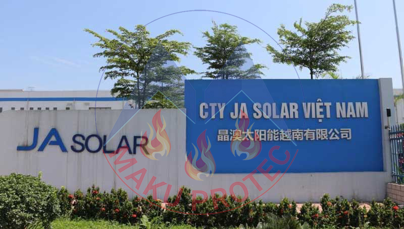 cung cấp tấm chống cháy cho công ty JA SOLAR VIET NAM