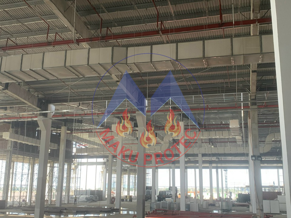 Cung cấp tấm chống cháy Maku cho dự án nhà máy sản xuất pin VinEs Hà Tĩnh