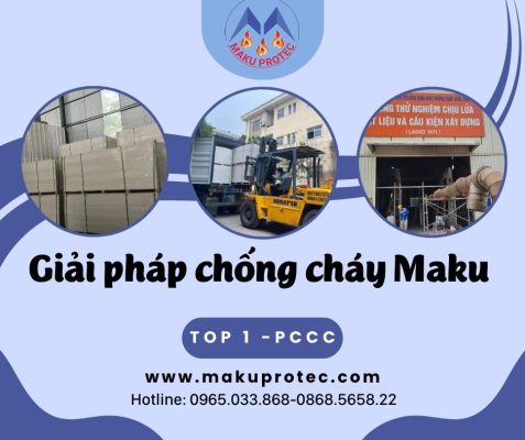 Bông thủy tinh Glasswool Maku 32kg/m3 không bạc dày 25mm của Maku Protec.